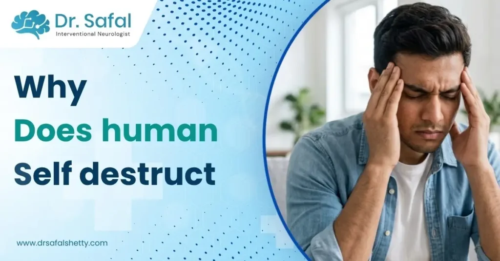 Why does human self destruct?